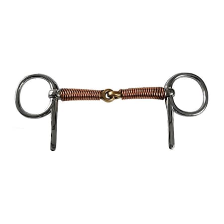 Jacks Imports Copper Wire Wrap Snaffle Bit 1399